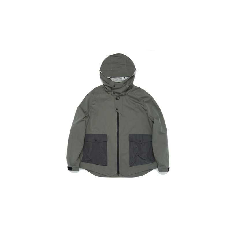Flow Pocket Hooded Jacket_mint grey